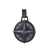 Retro Punk Compass 304 Stainless Steel Carving Men'S sku image 4