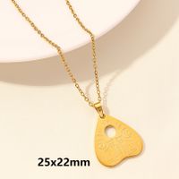 304 Stainless Steel Elegant Cute Luxurious Plating Heart Shape Pendant Necklace sku image 13