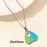 304 Stainless Steel Elegant Cute Luxurious Plating Heart Shape Pendant Necklace sku image 14