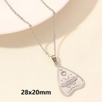 304 Stainless Steel Elegant Cute Luxurious Plating Heart Shape Pendant Necklace sku image 6