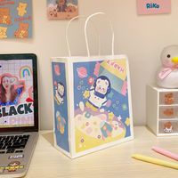 Cartoon Cute Girl Printing Rabbit Mini Packaging Decoration Paper Bag New sku image 9
