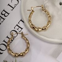 1 Pair Retro XUPING Simple Style Geometric Knot Plating 304 Stainless Steel 18K Gold Plated Earrings main image 10