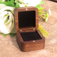 Simple Style Classic Style Solid Color Wood Jewelry Boxes sku image 2