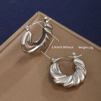 1 Pair XUPING Simple Style Solid Color 304 Stainless Steel Earrings Ear Studs sku image 5