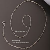 Xuping Simple Style Solid Color Alloy Copper Alloy Plating Unisex Necklace sku image 1