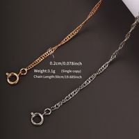 Xuping Simple Style Solid Color Alloy Copper Alloy Plating Unisex Necklace main image 2