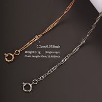 Xuping Style Simple Couleur Unie Alliage Alliage De Cuivre Placage Unisexe Collier main image 2