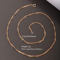 Xuping Simple Style Solid Color Alloy Copper Alloy Plating Unisex Necklace sku image 2