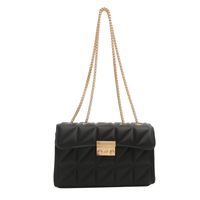 Women's Pu Leather Solid Color Vintage Style Classic Style Square Lock Clasp Shoulder Bag sku image 5