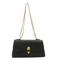 Women's Pu Leather Solid Color Vintage Style Classic Style Square Flip Cover Shoulder Bag sku image 4