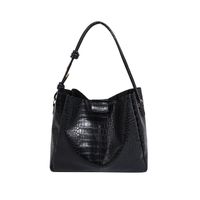 Women's Pu Leather Solid Color Vintage Style Classic Style Square Magnetic Buckle Shoulder Bag sku image 3