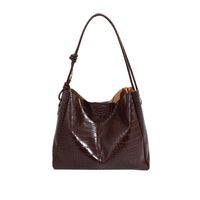 Women's Pu Leather Solid Color Vintage Style Classic Style Square Magnetic Buckle Shoulder Bag sku image 4