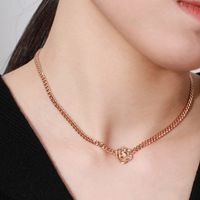 Elegant Xuping Sweet Flower Alloy Copper Alloy Plating Inlay Artificial Pearls Women's Necklace main image 3