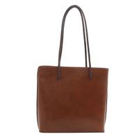 Women's Pu Leather Solid Color Vintage Style Classic Style Square Zipper Underarm Bag sku image 3