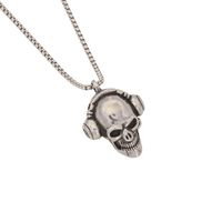 Retro Punk Commute Animal Skull Stainless Steel Plating 18K Gold Plated Men's Pendant Necklace main image 6