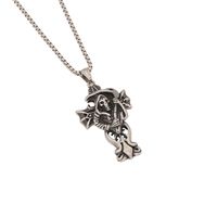 Retro Punk Commute Animal Skull Stainless Steel Plating 18K Gold Plated Men's Pendant Necklace main image 8
