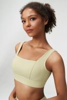Modern Style Simple Style Solid Color Nylon Square Neck Active Tops Vest main image 3