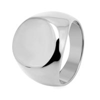 Simple Style Solid Color Titanium Steel 18K Gold Plated Unisex Rings sku image 1