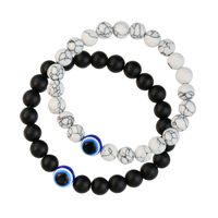 Simple Style Eye Artificial Gemstones Beaded Handmade Unisex Bracelets sku image 1