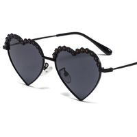 Cute Simple Style Heart Shape Tac Special-Shaped Mirror Full Frame Kids Sunglasses main image 3