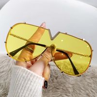 Basic Gradient Color Pc Square Frameless Women's Sunglasses main image 4
