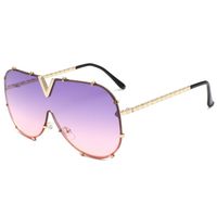 Basic Gradient Color Pc Square Frameless Women's Sunglasses sku image 7