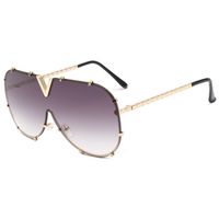 Basic Gradient Color Pc Square Frameless Women's Sunglasses sku image 3