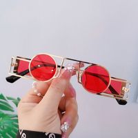 Hip Hop Punk Geometrisch Einfarbig Pc Runder Rahmen Vollbild Sonnenbrille Der Frauen main image 2