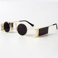 Hip-Hop Punk Geometric Solid Color Pc Round Frame Full Frame Women's Sunglasses sku image 3