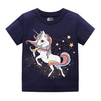 Casual Animal Cartoon Solid Color Cotton T-shirts & Blouses main image 2