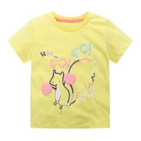 Décontractée Animal Dessin Animé Coton T-shirts & Blouses main image 3