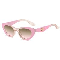Fashion Classic Style Gradient Color Solid Color Ac Cat Eye Full Frame Women's Sunglasses main image 3