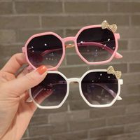 Cute Bow Knot Pc Oval Frame Clips Women's Sunglasses main image 5