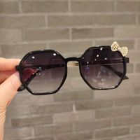 Cute Bow Knot Pc Oval Frame Clips Women's Sunglasses main image 2