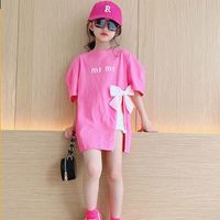 Cute Letter Solid Color Polyester T-shirts & Blouses main image 5