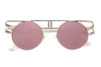 Retro Streetwear Round Ac Round Frame Full Frame Women's Sunglasses sku image 17