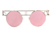 Retro Streetwear Round Ac Round Frame Full Frame Women's Sunglasses sku image 5