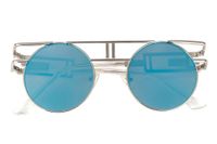 Retro Streetwear Round Ac Round Frame Full Frame Women's Sunglasses sku image 14