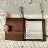 1 Piece Double Heart Bow Knot Class Learning School Cloth Wood-free Paper Cute Notebook main image 3