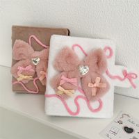 1 Piece Double Heart Bow Knot Class Learning School Cloth Wood-free Paper Cute Notebook main image 1