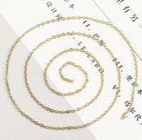 1 Piece Simple Style Solid Color Copper Plating Chain Jewelry Accessories sku image 3