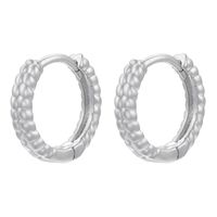 1 Pair Casual Vintage Style Classic Style Round Plating Brass Earrings sku image 2