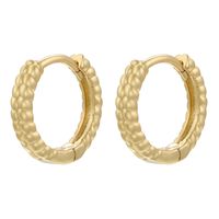 1 Pair Casual Vintage Style Classic Style Round Plating Brass Earrings main image 4