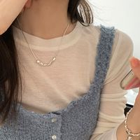 Copper Silver Plated Simple Style Plating Irregular Necklace main image 4