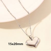 Elegant Cute Heart Shape Stainless Steel Plating 18k Gold Plated Pendant Necklace main image 2