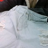 Modische Jeans-shorts Mit Hoher Taille Und Fransen In Übergrößen main image 2