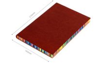1 Piece Multicolor Learning School Pu Leather Paper Casual Vacation Notebook sku image 13
