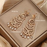 1 Pair Vintage Style Xuping Geometric Tassel Plating Inlay Alloy Copper Alloy Artificial Gemstones Ear Hook main image 2