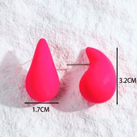 Wholesale Jewelry Ig Style Simple Style Water Droplets Arylic Spray Paint Ear Studs main image 2