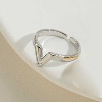Wholesale Simple Style Classic Style Geometric Copper Plating Open Rings sku image 4